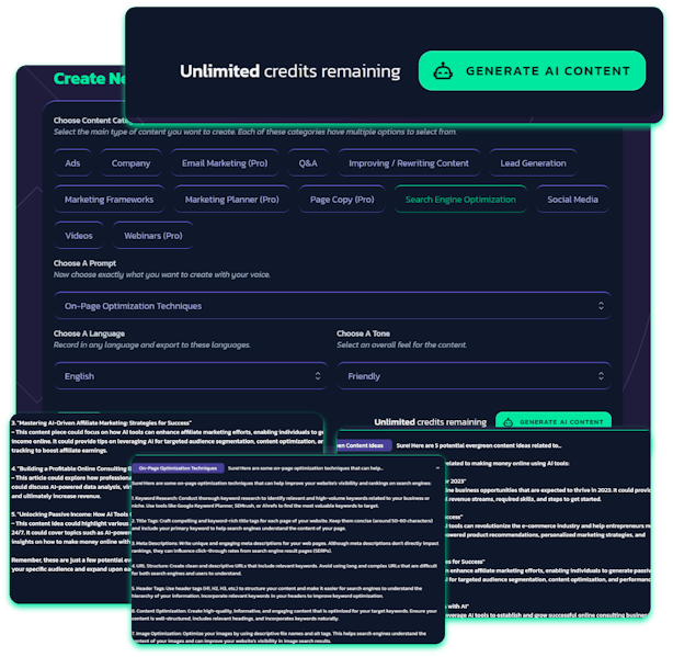 Voice2Content Unlimited